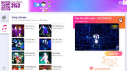 Till The World Ends (Extreme Version) on the Just Dance Now menu (computer)