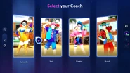 Just Dance 2023 Edition coach selection screen