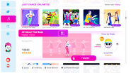 All About That Bass on the Just Dance 2019 menu