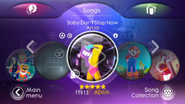 Baby Don’t Stop Now on the Just Dance 3 menu (Wii)