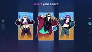 Just Dance 2023 Edition coach selection screen