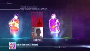 Just Dance 2016 coach selection screen (camera)