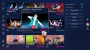 Just Dance (Sweat Version) on the Just Dance 2023 Edition menu
