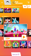 Lollipop on the Just Dance Now menu (updated, phone)