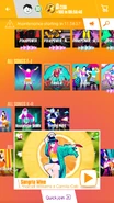 Sangria Wine on the Just Dance Now menu (2017 update, phone)