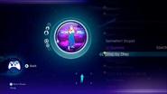 Step by Step on the Just Dance 3 menu