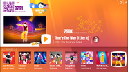 That's the Way (I Like It) on the Just Dance Now menu (2017 update, computer)