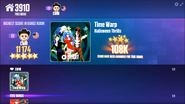 Time Warp on the Just Dance Now menu (original, computer)