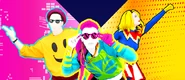 The coach on the icon for the playlist "Just Dance 2015" (along with Fix and Stargirl)