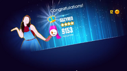 Just Dance 2014 scoring screen (P2)