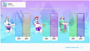 Just Dance 2022 coach selection screen (camera)