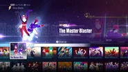 The Master Blaster on the Just Dance 2016 menu