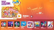 Medicina on the Just Dance Now menu (2017 update, computer)