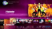 September on the Just Dance 2017 menu