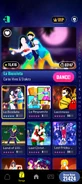 La Bicicleta on the Just Dance Now menu (2024 update, phone)