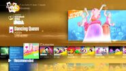 Dancing Queen on the Just Dance 2017 menu (new)