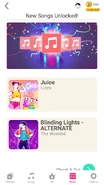 Just Dance Now release newsfeed (along with Blinding Lights (Extreme Version))