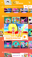 Aserejé (The Ketchup Song) on the Just Dance Now menu (2017 update, phone)