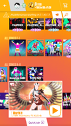 Worth It on the Just Dance Now menu (2017 update, phone)