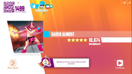 Just Dance Now scoring screen (2017 update)