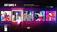 Beauty And A Beat on the Just Dance 4 menu (Xbox 360)