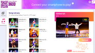 Gibberish on the Just Dance Now menu (2020 update, computer)