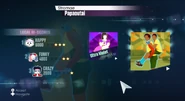 Just Dance 2015 routine selection screen (PAL)