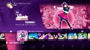 Sayonara on the Just Dance 2018 menu (8th-gen)