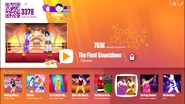 The Final Countdown on the Just Dance Now menu (2017 update, computer)