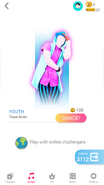 Just Dance Now coach selection screen (2020 update, phone)