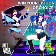 Promotional image for a contest on the official Just Dance Twitter account (along with Layl)[14]