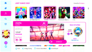 Jopping on the Just Dance 2022 menu