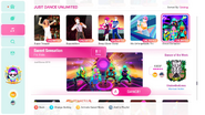 Sweet Sensation on the Just Dance 2020 menu