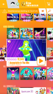 Acceptable in the 80s on the Just Dance Now menu (2017 update, phone)