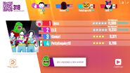 Just Dance Now scoring screen (2017 update)