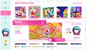 Medicina (Extreme Version) on the Just Dance 2020 menu