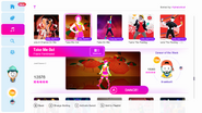 Take Me Out on the Just Dance 2019 menu
