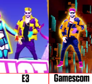 Color scheme comparison (E3 vs. teaser)