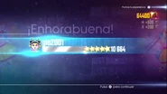 Just Dance 2016 scoring screen