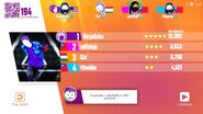 Just Dance Now scoring screen (2017 update)