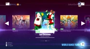 Last Christmas on the Just Dance 2017 menu (7th-gen)
