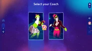 Just Dance 2025 Edition coach selection screen