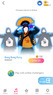 Just Dance Now coach selection screen (2020 update, phone)