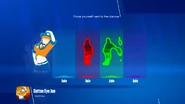 Tela de seleção de dançarino noJust Dance 2018 (câmera)
