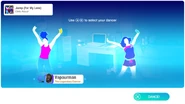 Just Dance 2019 coach selection screen