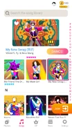 My New Swag (我的新衣) on the Just Dance Now menu (phone)
