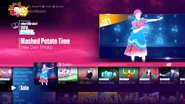 Mashed Potato Time on the Just Dance 2017 menu