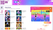 Runaway (U & I) on the Just Dance Now menu (computer)