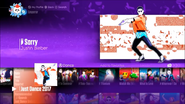 Sorry on the Just Dance 2017 menu (8th-gen)