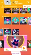 TOY on the Just Dance Now menu (2017 update, phone)